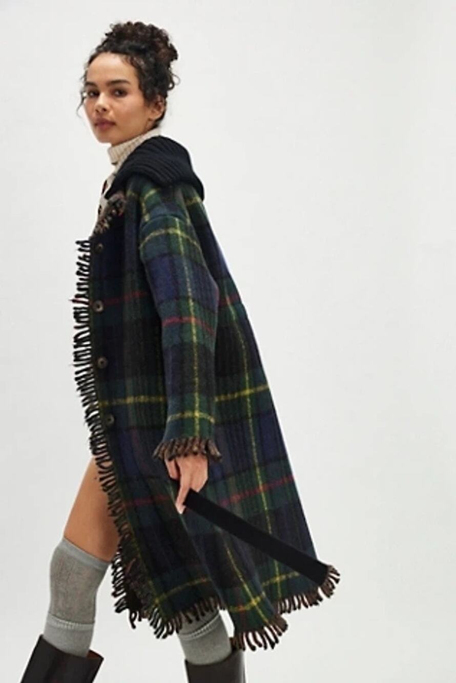 Free People Merri Tartan Duster, NWT, Size M